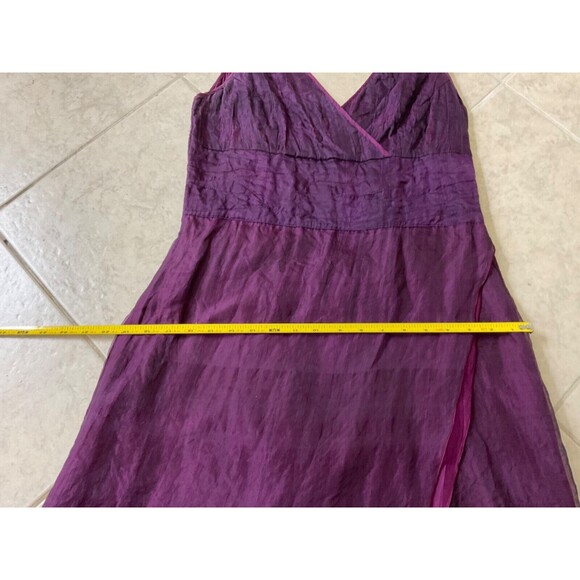 JASMINE Hand-loomed 100% Silk crinkle cocktail wedding, formal dress sz. Medium - Picture 13 of 14